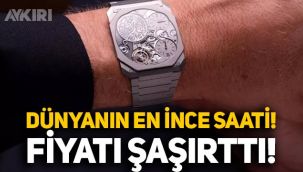 Sadece 10 tane var: Dünyanın en ince saati üretildi, fiyatı şaşkına çevirdi