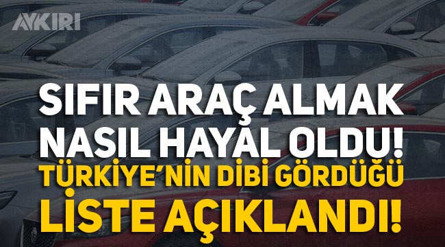 Sıfır araç almanın nasıl hayale dönüştüğünü rakamlar ortaya koydu; Türkiye, Sıfır araç satışında Avrupa'da dibi gördü! 