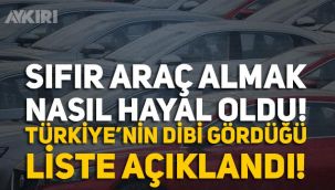 Sıfır araç almanın nasıl hayale dönüştüğünü rakamlar ortaya koydu; Türkiye, Sıfır araç satışında Avrupa'da dibi gördü! 
