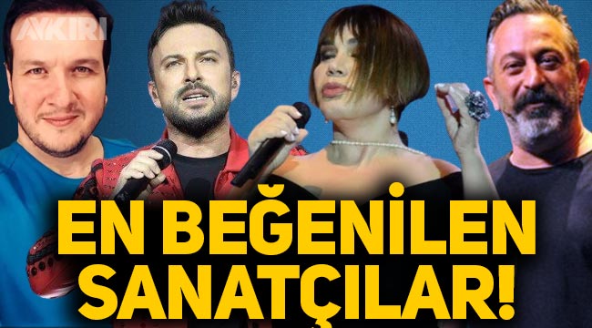 Türkiye'nin en beğenilen sanatçıları kimler? Anket sonuçları açıklandı