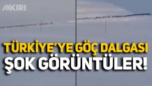 Türkiye'ye göç dalgası devam ediyor: Van İran sınırında yüzlerce kaçak görüntülendi