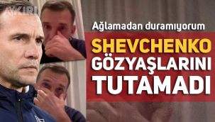 Ukrayna'nın yıldız futbolcusu Andriy Shevchenko canlı yayında gözyaşlarına engel olamadı