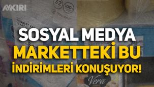 A101 marketin ürünlere yaptığı indirim gündeme oturdu