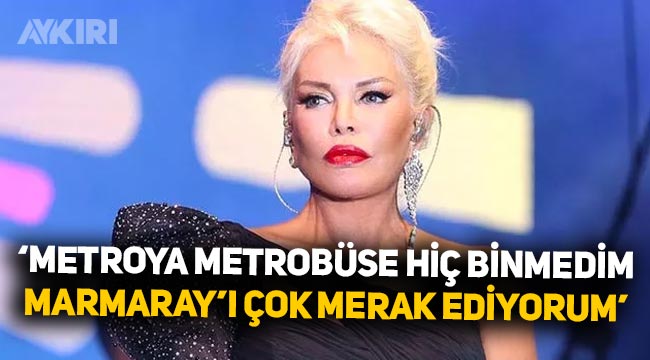 Ajda Pekkan içinde ukde kalanları anlattı: Metroya, metrobüse hiç binmedim, Marmaray'ı çok merak ediyorum
