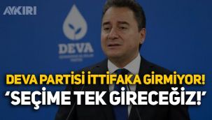 Ali Babacan'dan ittifak kararı: DEVA Partisi seçimlere tek başına girecek