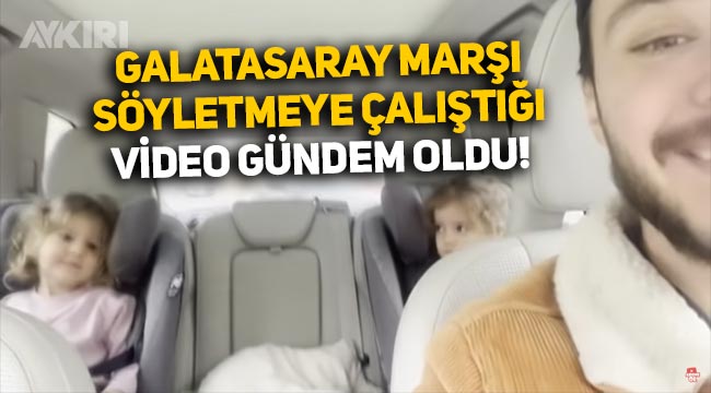 Anıl Altan'ın çocuklarına Galatasaray marşı söyletmeye çalıştığı video gündemde