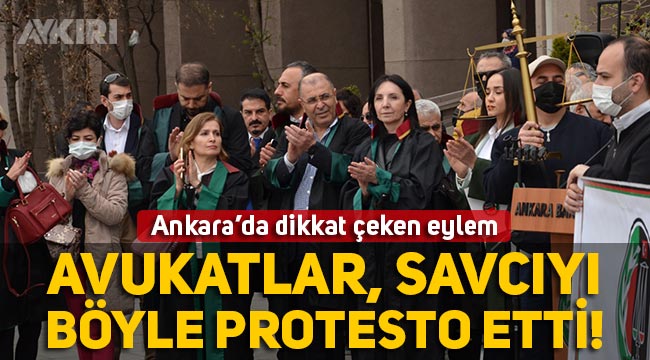 Avukatlardan dikkat çeken protesto! Avukat Deniz Aksoy: Görme engelli meslektaşımıza yapılanları kabul etmiyoruz