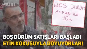 Boş dürüm satışları başladı: 