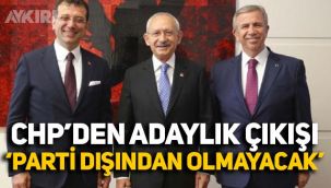CHP'den adaylık çıkışı: