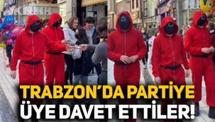 CHP'den Trabzon'da Squid Game kostümüyle üye toplama kampanyası