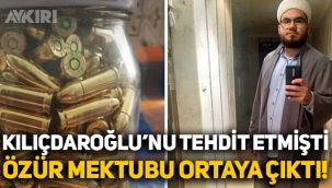 CHP'li isimleri mermi dolu kavanozla tehdit eden Mehmet Emin Göç’ün özür mektubu ortaya çıktı