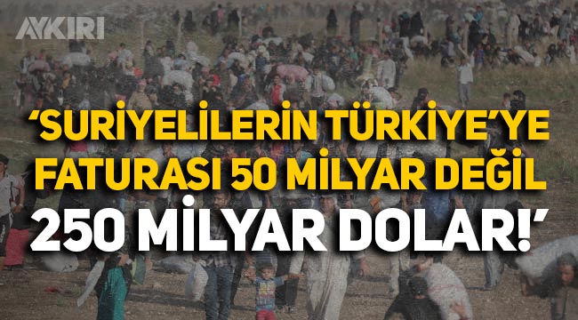 CHP: "Suriyelilerin Türkiye'ye faturası 250 milyar dolar"