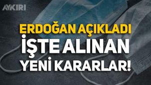 Cumhurbaşkanı Erdoğan yeni kararları açıkladı: Maske zorunluluğu kaldırıldı!
