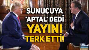 Donald Trump sinirlendi: Sunucuya 'Aptal' dedi, yayını terk etti