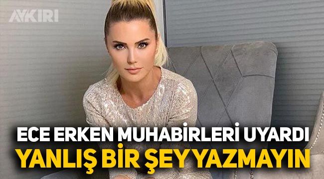 Ece Erken oyuncu Eren Hacısalihoğlu ile görüntülendi, muhabirleri uyardı