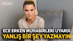Ece Erken oyuncu Eren Hacısalihoğlu ile görüntülendi, muhabirleri uyardı