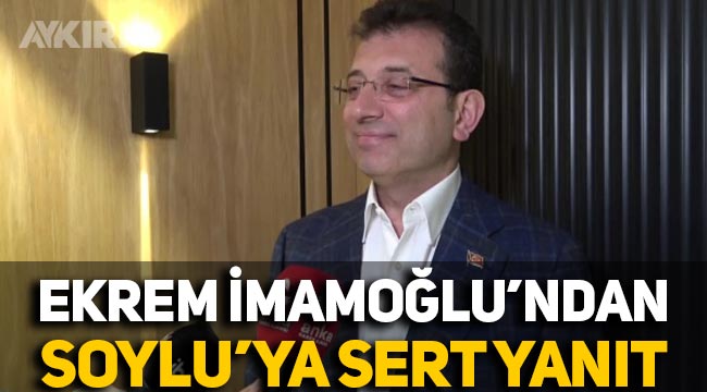 Ekrem İmamoğlu'ndan Süleyman Soylu'ya: Suçlu birisi varsa bakanın albümüne baksınlar