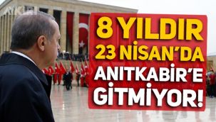 Erdoğan, Anıtkabir'deki 23 Nisan törenine yine katılmadı: 8 yıldır gitmiyor
