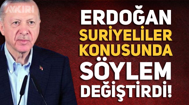 Erdoğan'dan Suriyelilerin geri gönderilmesi için çalıştıklarını açıkladı, Erdoğan 1 ay önce yaptığı açıklamada ise sığınmacıları göndermeyeceklerini açıklamıştı