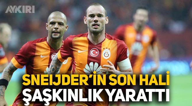 Eski Galatasaraylı Wesley Sneijder'in son hali şaşkınlık yarattı