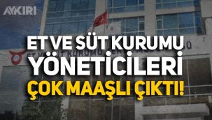 Et ve Süt Kurumu yöneticilerinin çoklu maaş aldığı ortaya çıktı