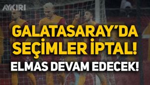 Galatasaray'da seçimler iptal edildi, Burak Elmas göreve devam ediyor