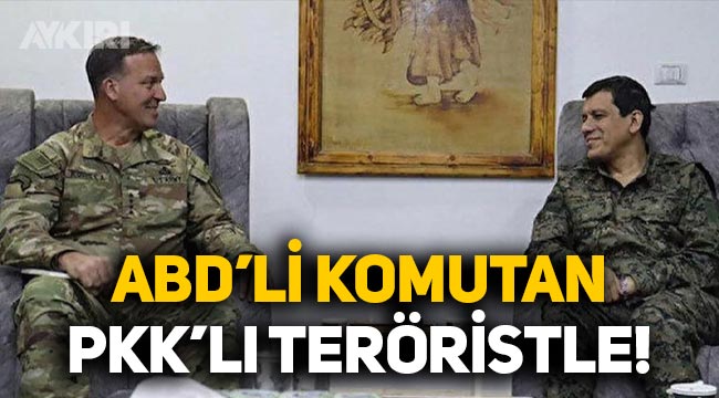 Göreve yeni başlayan ABD'li komutan, PKK'lı teröristle görüştü