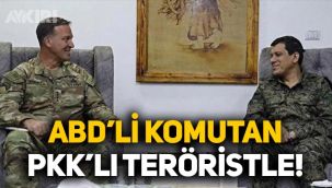 Göreve yeni başlayan ABD'li komutan, PKK'lı teröristle görüştü