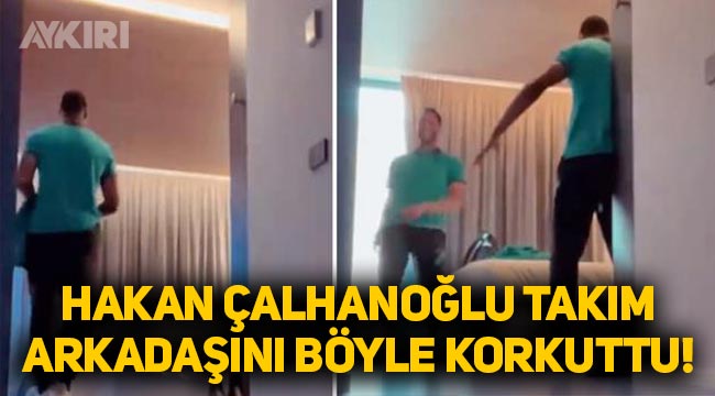 Hakan Çalhanoğlu, takım arkadaşı Dumfries'i korkuttu