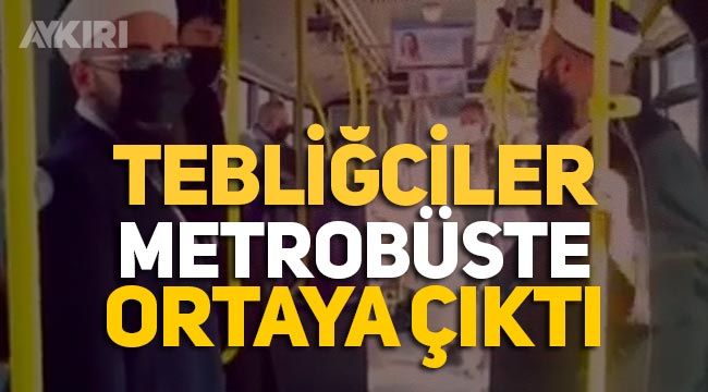 İstanbul'da tebliğciler şimdi de metrobüste ortaya çıktı