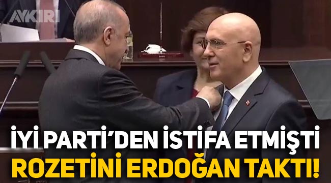 İYİ Parti'den istifa eden İsmail Ok, AKP'ye katıldı: Rozetini Erdoğan taktı
