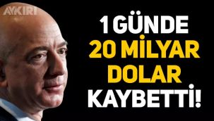 Jeff Bezos'a büyük şok: 1 günde 20,5 milyar dolar kaybetti