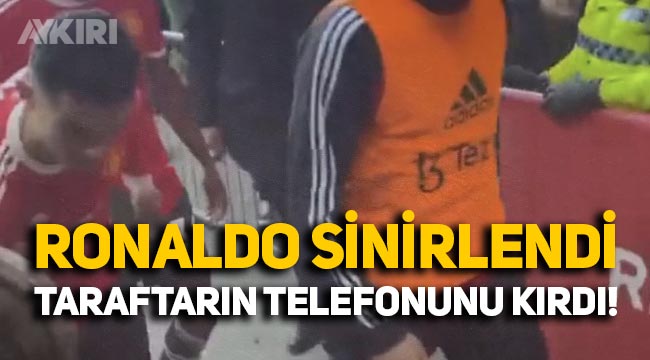 Maçı kaybeden Cristiano Ronaldo, taraftarın telefonunu kırdı