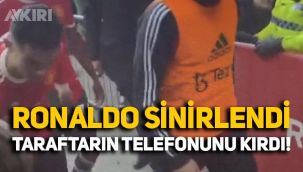 Maçı kaybeden Cristiano Ronaldo, taraftarın telefonunu kırdı