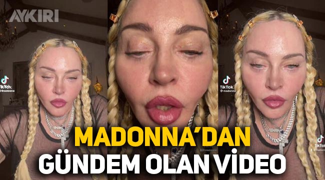 Madonna'nın TikTok videosu gündem oldu: Estetikli halini paylaştı