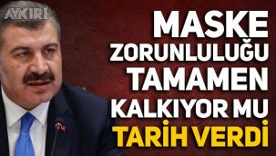 Maske zorunluluğu tamamen kalkıyor mu? Fahrettin Koca o tarihe işaret etti