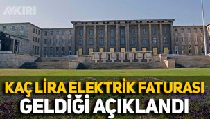 Meclis'e kaç lira elektrik faturası geldiği ortaya çıktı