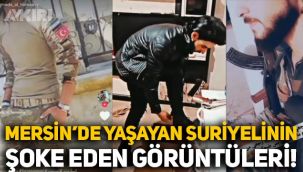 Mersin'de yaşayan Suriyelinin paylaştığı tabanca ve tüfek görüntüleri dikkat çekti