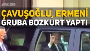 Mevlüt Çavuşoğlu, kendisini protesto eden Ermenilere Bozkurt yaptı