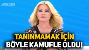 Müge Anlı, sokakta tanınmamak için böyle kamufle oldu
