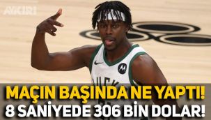 NBA'de 8 saniye oyunda kalan Jrue Holiday, 306 bin dolar kazandı