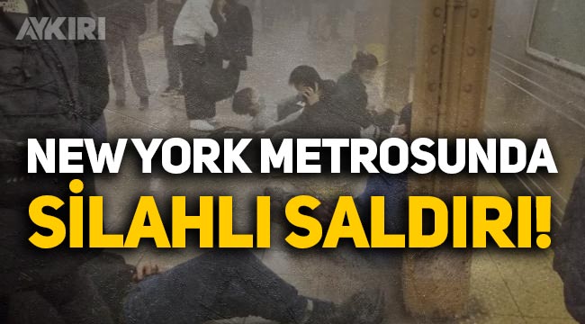 New York metrosunda silahlı saldırı, çok sayıda yaralı var! İlk görüntüler geldi