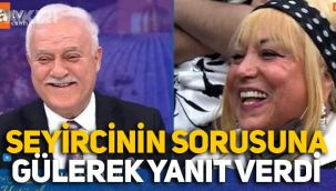 Nihat Hatipoğlu, seyircinin sorusuna gülerek yanıt verdi: Ben de öğrendim artık bu işleri