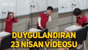 Öğretmenden duygulandıran 23 Nisan videosu: 