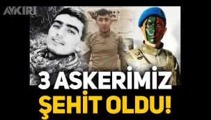 Pençe-Kilit Operasyonu'ndan acı haber: Fırat Canlı, Yunus Kalkan ve Doğukan Korkmaz şehit oldu!