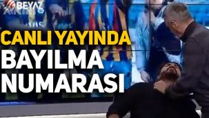 Rasim Ozan Kütahyalı, canlı yayında bayılma numarası yaptı