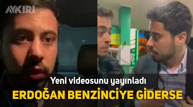 Recep Tayyip Erdoğan taklidi yapan genç bu sefer de benzin istasyonu videosuyla gündemde