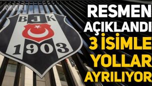 Resmen açıklandı: Beşiktaş'ta yolların ayrılacağı 3 isim kesinleşti