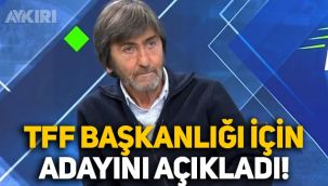 Rıdvan Dilmen, TFF Başkanlığı için adayını açıkladı