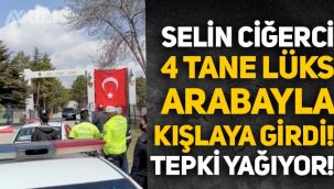 Selin Ciğerci 4 tane lüks arabayla kışlaya girdi, sevgilisi Gökhan Çıra'yı askerden aldı!